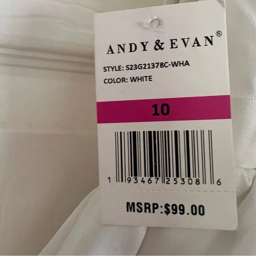 Andy & Evan Girls Puff Sleeve Satin Tiered Dress 10 NEW MSRP $99